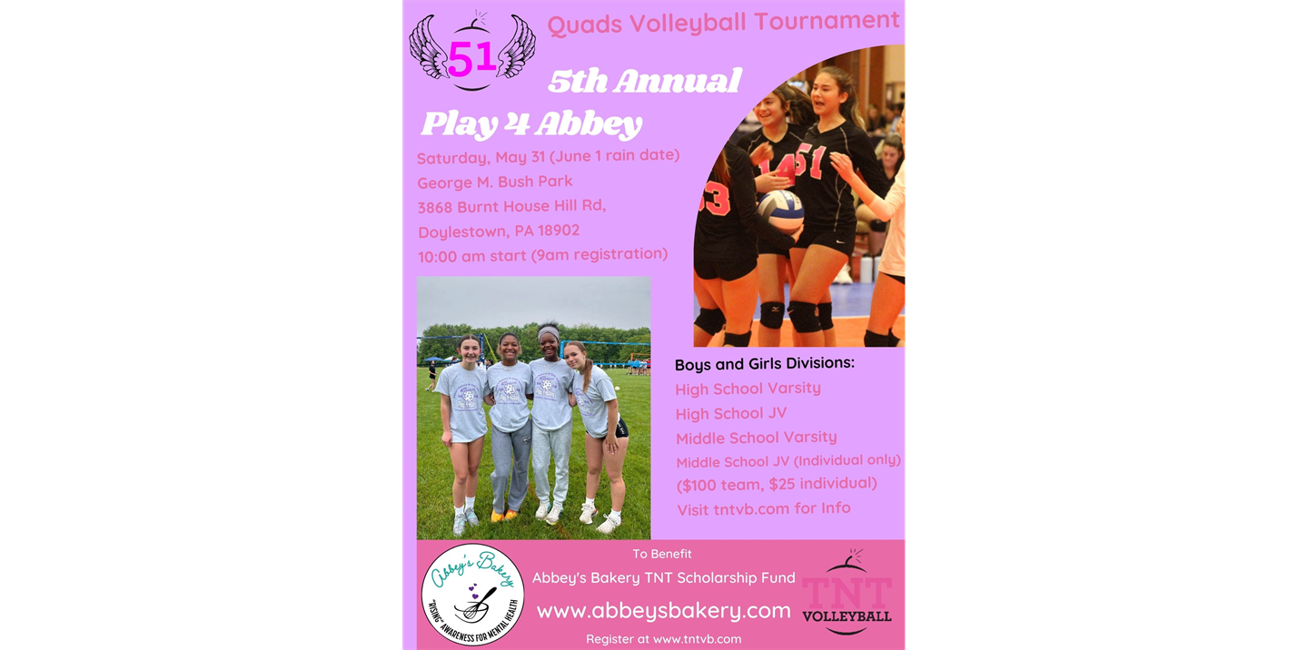 2025 Play 4 Abbey Event Register now!  May 31st!